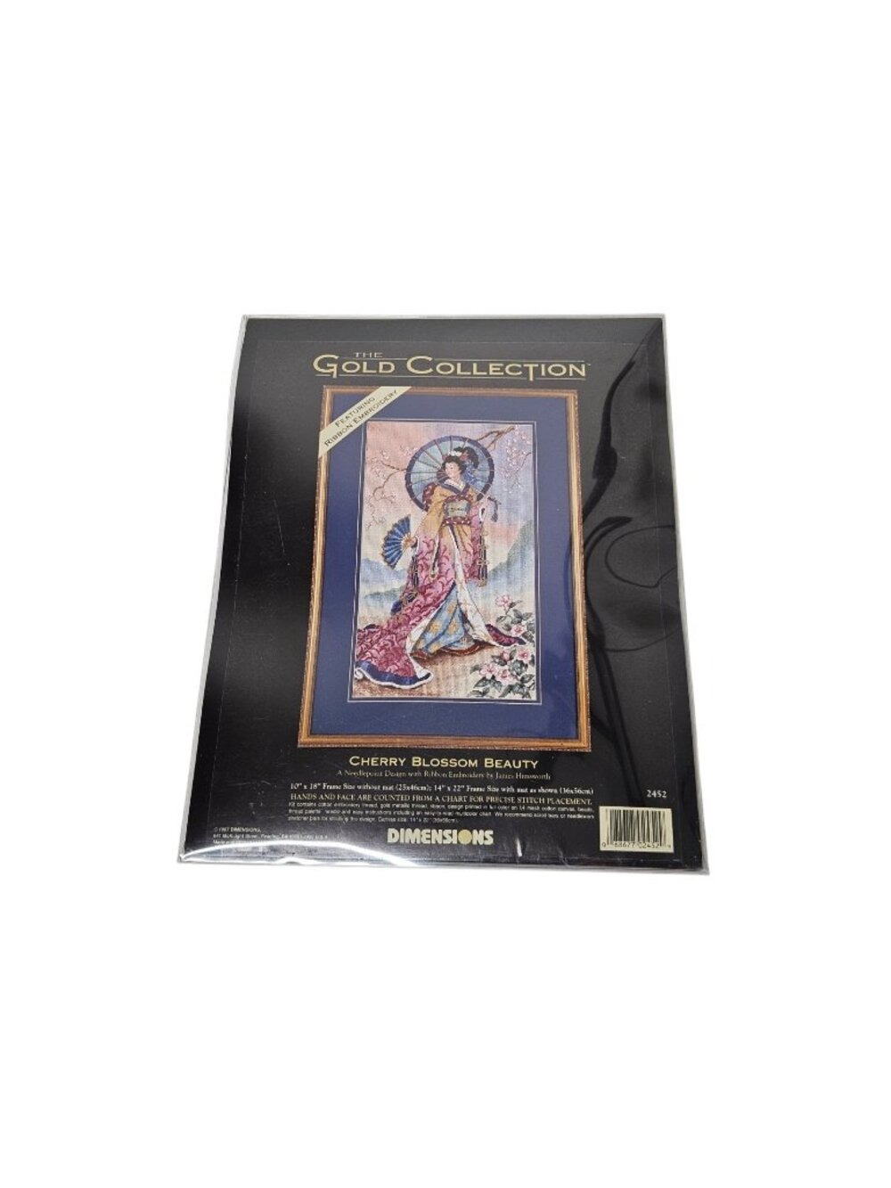 Dimensions Gold Collection Cherry Blossom Beauty Needlepoint Kit 2452 VTG 1997